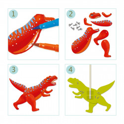 JUMPING JACKS TO COLOR IN - DINOS