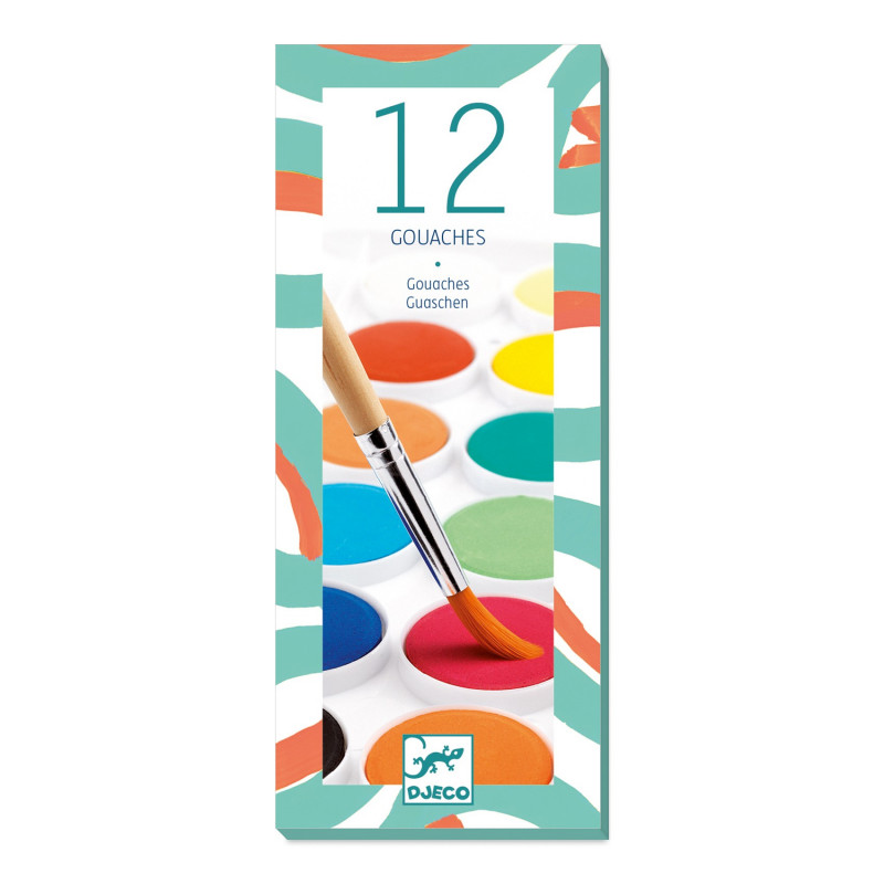 12 PASTILLES DE GOUACHES - CLASSIQUE