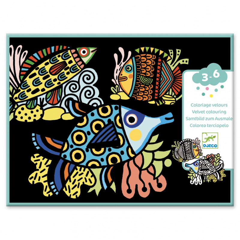VELVET COLORING - PRETTY FISHES