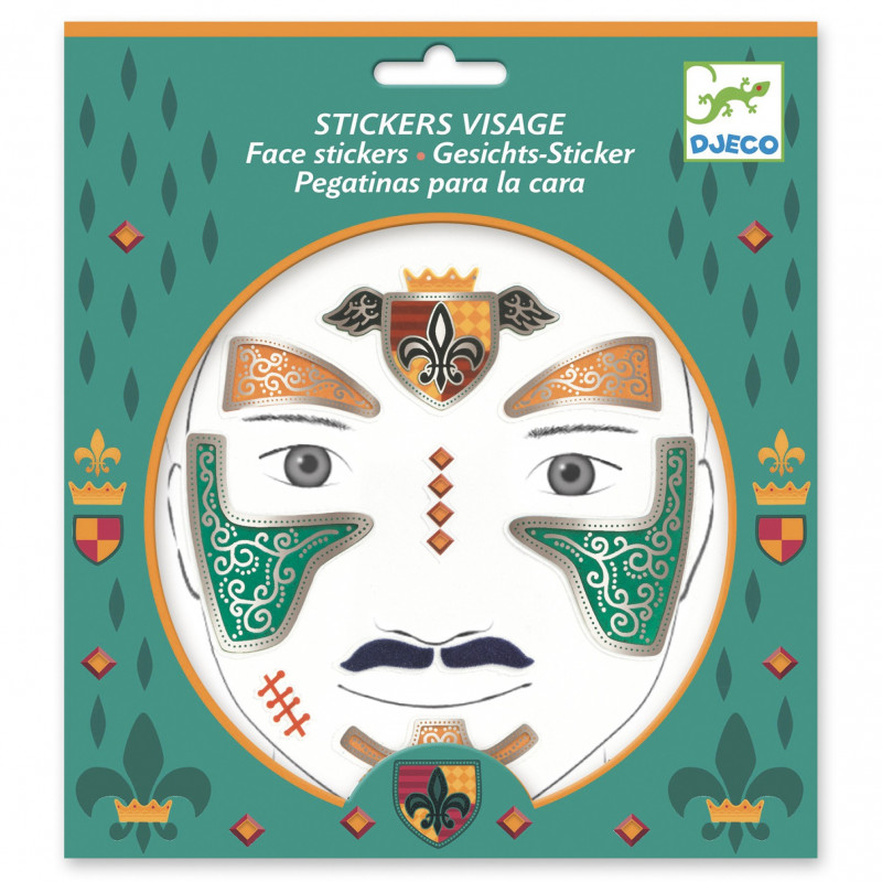 STICKERS VISAGE - CHEVALIER