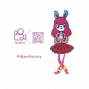 FACTORY BROCHE LUMINEUSE - BUNNY GIRL