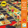 POP TO PLAY PUZZLE - LA VILLE 24 PCS