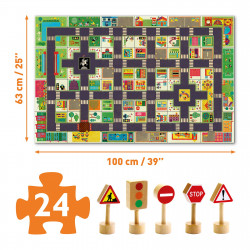 POP TO PLAY PUZZLE - LA VILLE 24 PCS