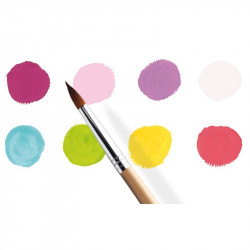 8 GOUACHE PAINT TUBES - SWEET