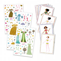 STICKERS & PAPERDOLLS - DRESSES THROUGH THE SEASONS