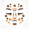 STICKERS VISAGE - LEOPARD