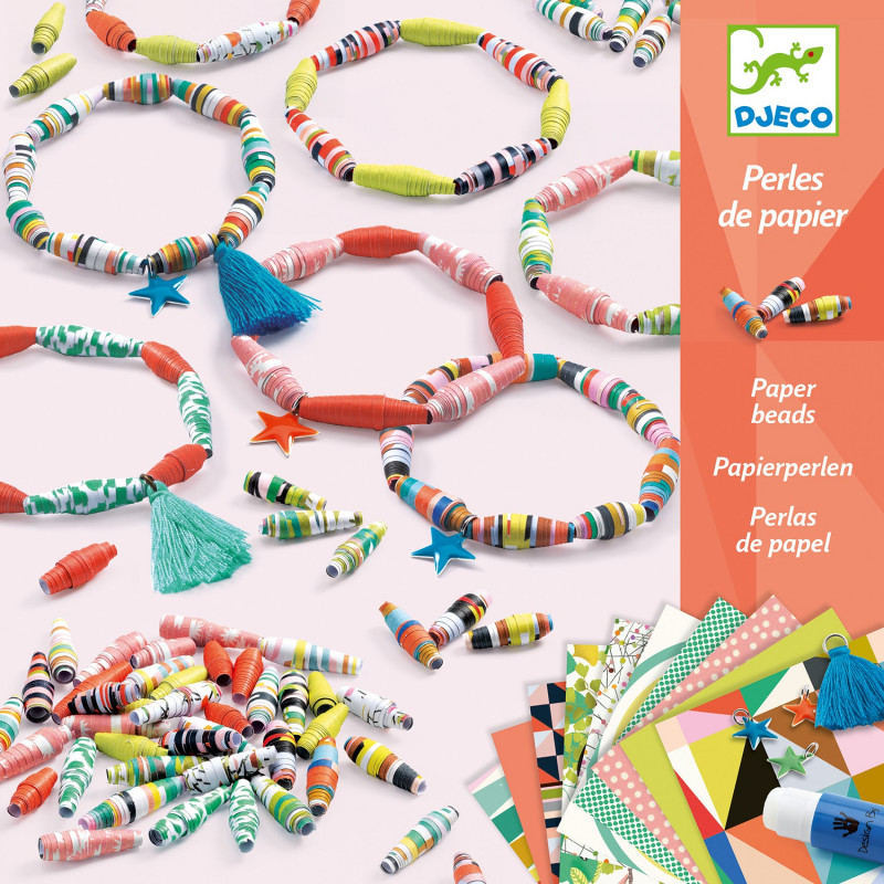 PERLES DE PAPIER - BRACELETS DE PRINTEMPS