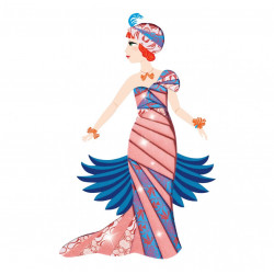 IRIS PAPER FOLDING - ART DECO DRESSES