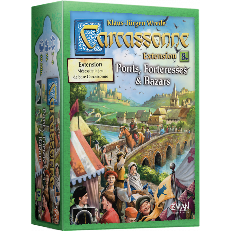 CARCASSONNE EXT. 8 : PONTS, FORTERESSES & BAZARS