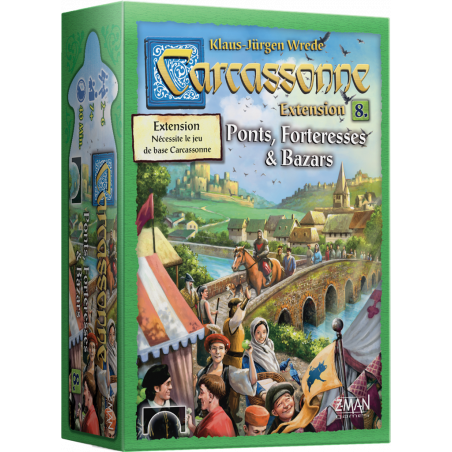 CARCASSONNE EXT. 8 : PONTS, FORTERESSES & BAZARS