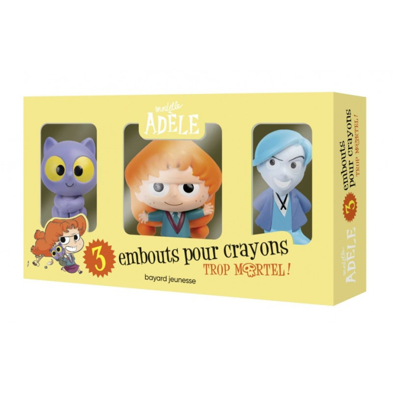 3 EMBOUTS POUR CRAYONS MORTELLE ADELE RENTREE 2021
