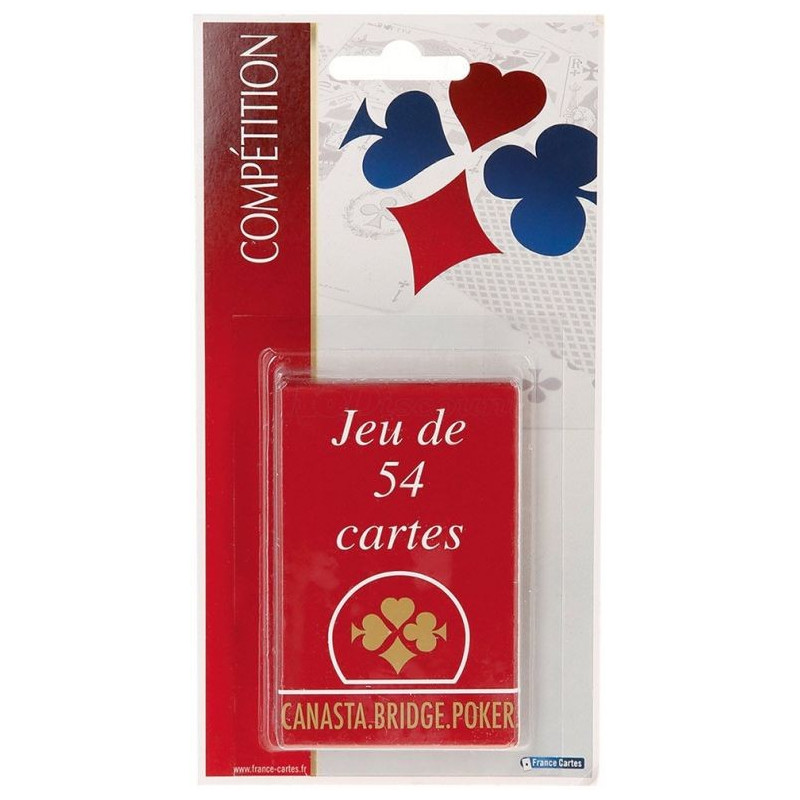 JEU DE 54 CARTES COMPETITION FRANCE CARTES