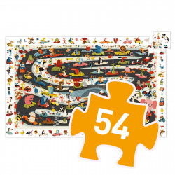 OBSERVATION PUZZLE - CAR RALLY 54 PCS