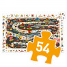 OBSERVATION PUZZLE - CAR RALLY 54 PCS
