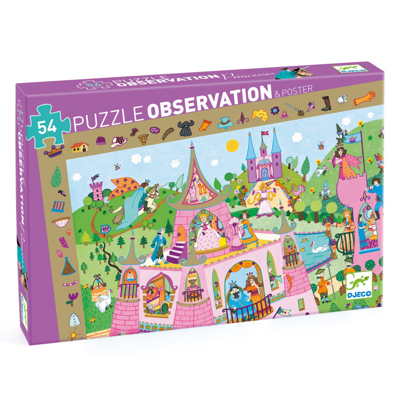 PUZZLE OBSERVATION - PRINCESSES 54 PCS