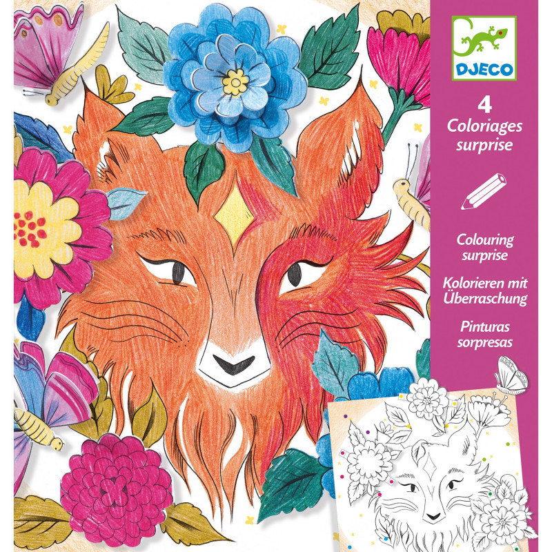 COLORIAGES SURPRISES 3D - EN FORET