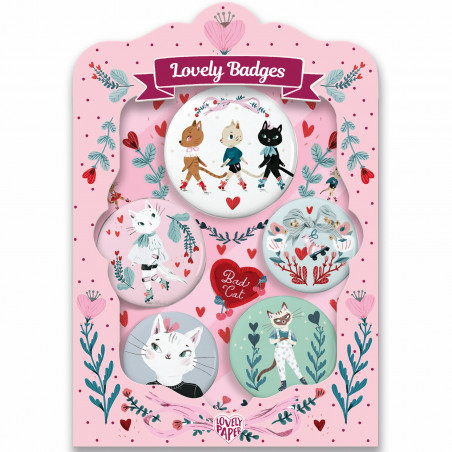 LOVELY BADGES - CATS