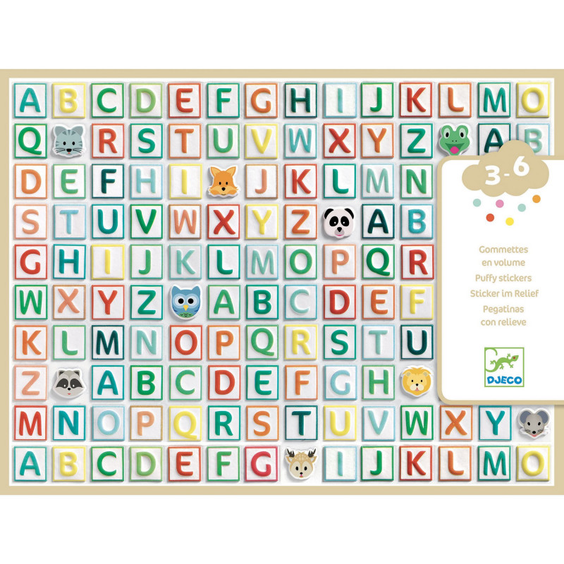 PUFFY STICKERS - ALPHABET