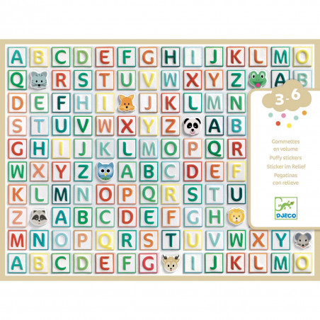 PUFFY STICKERS - ALPHABET