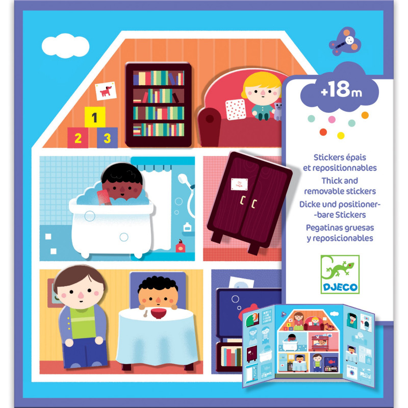 THICK AND REMOVABLE STICKERS - HOUSE THICK AND REMOVABLE STICKERS - HOUSE