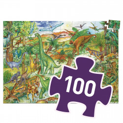 OBSERVATION PUZZLE - DINOSAURS 100 PCS + BOOKLET