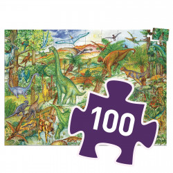 PUZZLE OBSERVATION - DINOSAURES 100 PCS + LIVRET