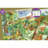 PUZZLE OBSERVATION - DINOSAURES 100 PCS + LIVRET