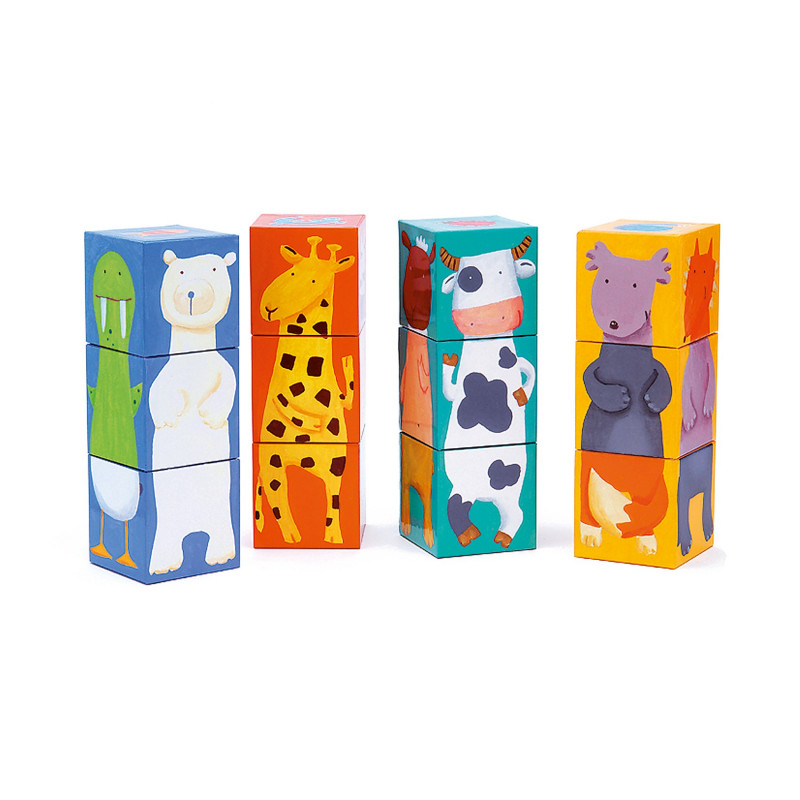 12 COLOUR ANIMAL BLOCKS