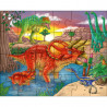 PUZZLES DINOSAURES 24 PCS