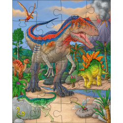 PUZZLES DINOSAURS 24 PCS