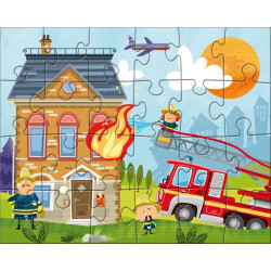 PUZZLES MA PETITE CASERNE DE POMPIERS