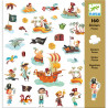 160 STICKERS PIRATES