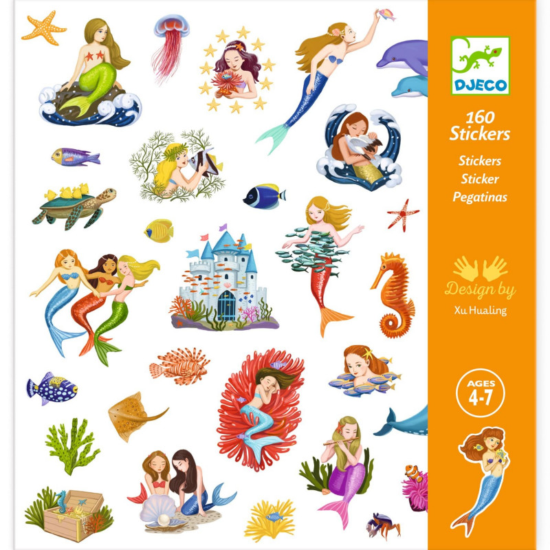 PAPER STICKERS - MERMAIDS