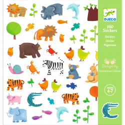 STICKERS PAPIER - ANIMAUX