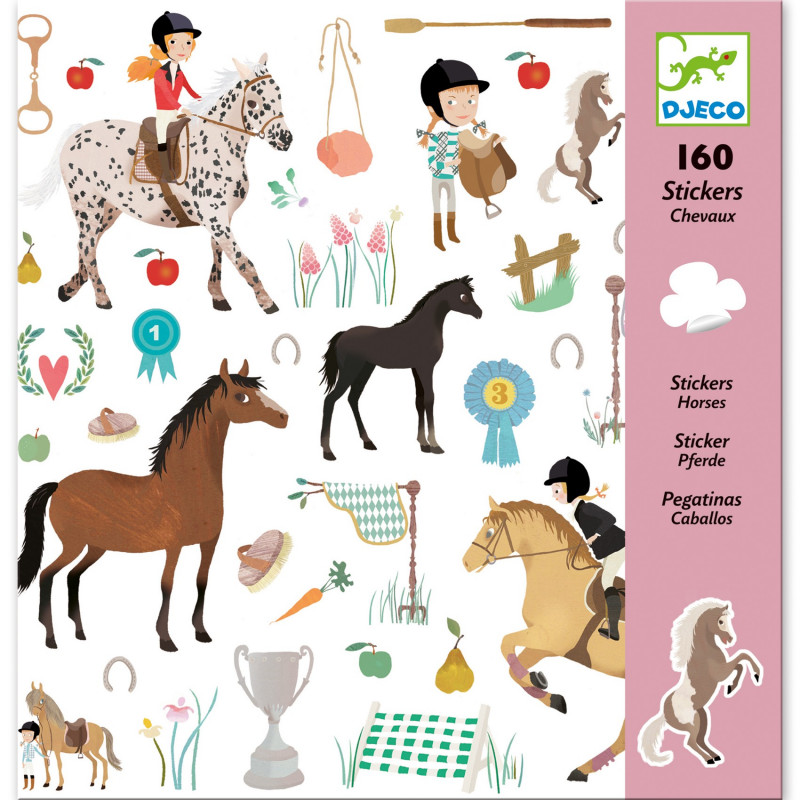 160 STICKERS - CHEVAUX