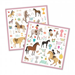 160 STICKERS - CHEVAUX