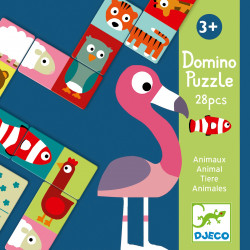 DOMINO PUZZLE - ANIMALS 28 PCS
