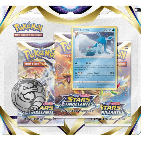 POKÉMON EPEE ET BOUCLIER : STARS ETINCELANTES - PACK 3 BOOSTERS