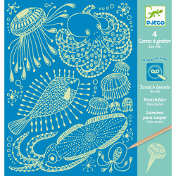 CARTES A GRATTER  - SEA LIFE