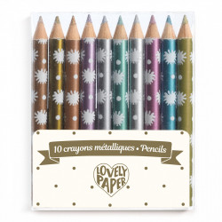 10 CHIC MINI-METALLIC PENCILS