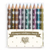 10 CHIC MINI-METALLIC PENCILS