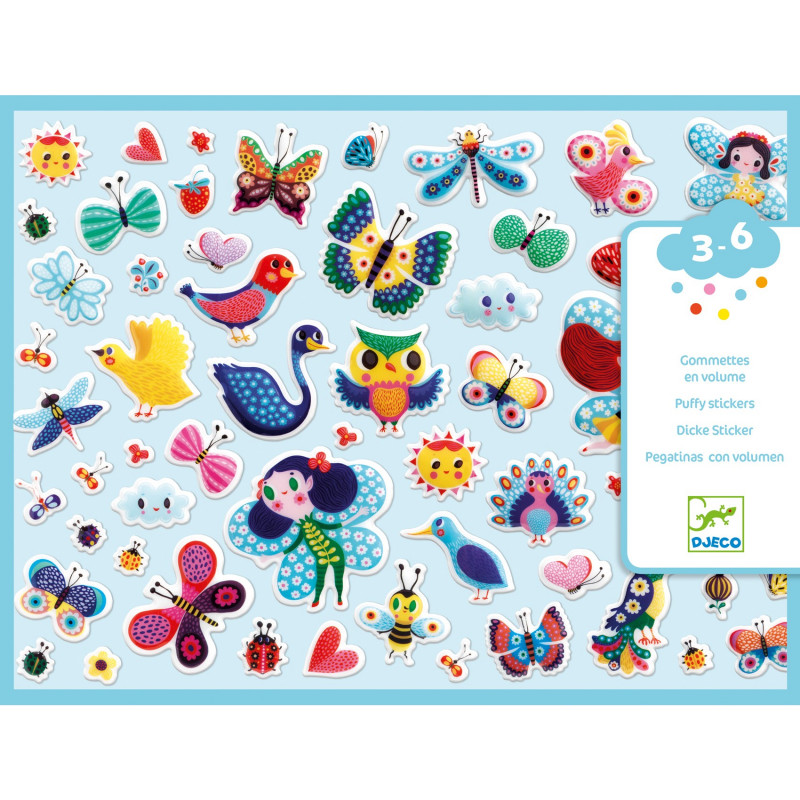 PUFFY STICKERS - LITTLE WINGS