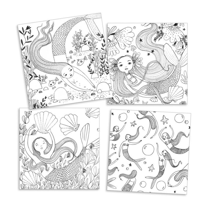 COLORIAGES SURPRISES  SOUS L'OCEAN