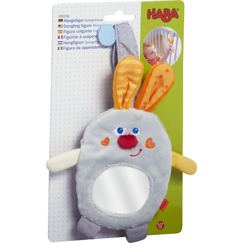 DANGLING FIGURE MIRROR BUNNY