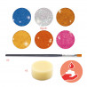 PALETTE MAQUILLAGE 6 COULEURS - EFFET METAL