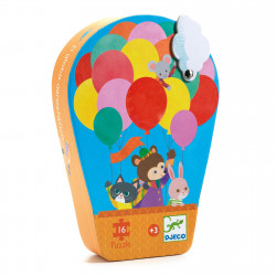 PUZZLE SILHOUETTE - THE HOT AIR BALLOON - 16 PCS