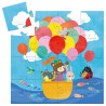 PUZZLE SILHOUETTE - LA MONTGOLFIÈRE - 16 PCS