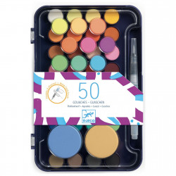 PALETTE DE PEINTURE - PALETTE D'ARTISTE 50 GOUACHES