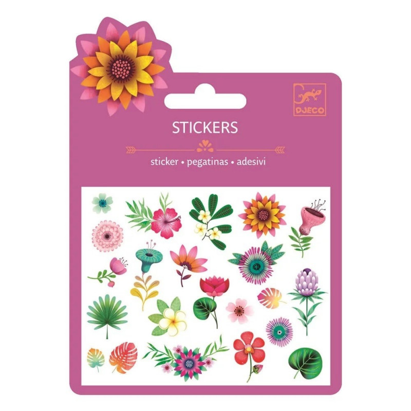 STICKERS TROPICAL FLOWERS