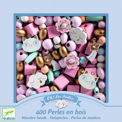 FOISON DE PERLES EN BOIS - ARC EN CIEL